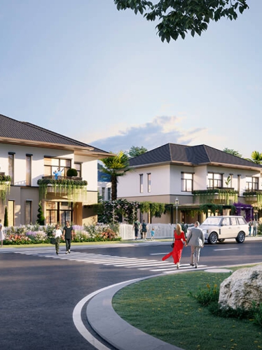 Vẽ phối cảnh 3d Biệt thự dự án bất động sản