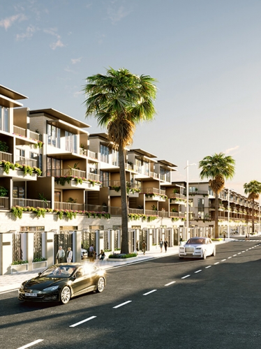 Vẽ phối cảnh 3d nhà phố liền kề dự án bất động sản